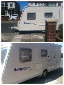 bailey ranger series 5 caravan restored paintwork oxidised panels replace stickers